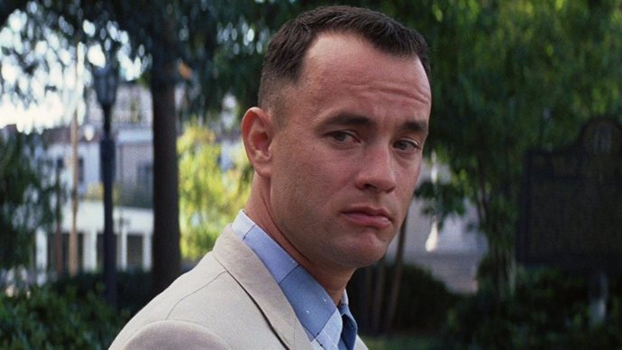 Tom Hanks en Forrest Gump, que cumple 25 años