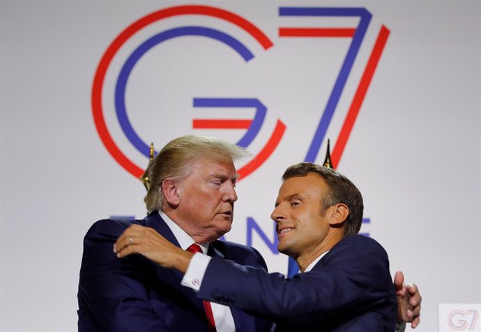 Macron y Trump en Biarritz