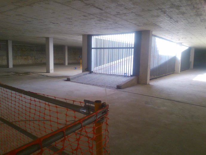 Interior del aparcamiento de la plaza Rafael Salgado