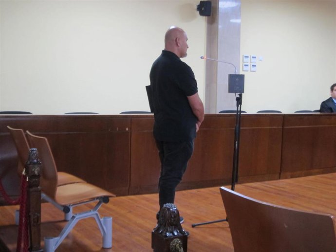 El acusado durante la vista