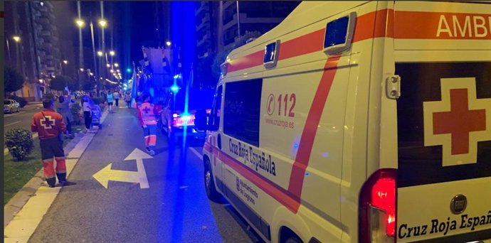 Dispositivo de Cruz Roja La Rioja en el Desfile de Carrozas de San Mateo en Logroño