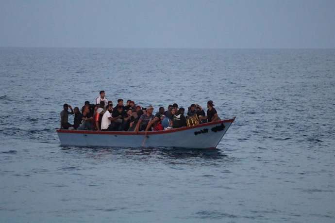 Migrants rescatats per l'Ocean Viking'