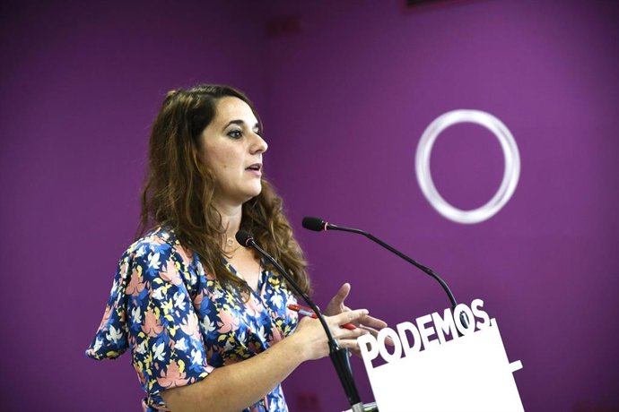 La portavoz de Podemos, Noelia Vera