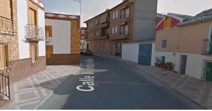 Calle Vicenta de Mora de Huerta de Vadecarábanos (Toledo).