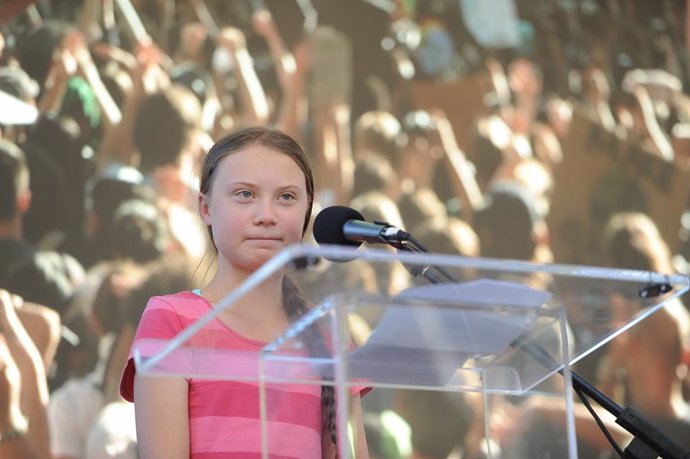 L'activista sueca Greta Thunberg a Nova York