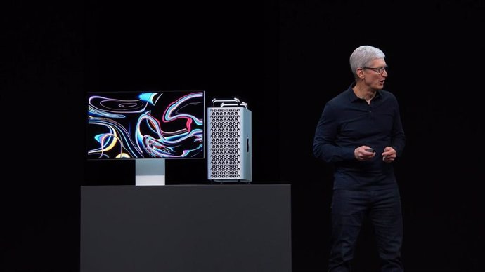 Mac Pro, presentado en WWDC 2019 por el CEO de Apple, Tim Cook