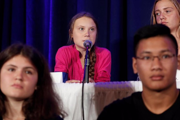 La activista sueca contra el cambio climático Greta Thunberg en la Cumbre sobre el Clima de la ONU