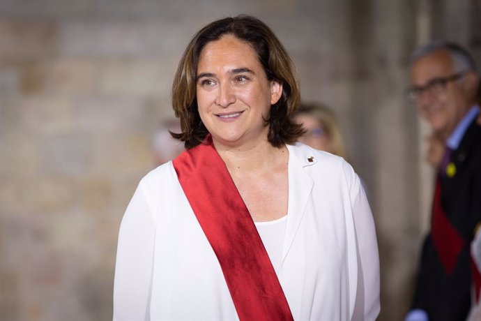 Ada Colau després de ser investida alcaldessa de Barcelona
