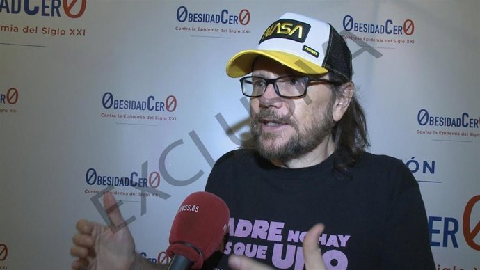 Santiago Segura en un acto contra la obesidad