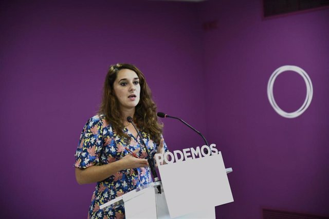 La portavoz de Podemos en el Congreso de los Diputados, Noelia Vera