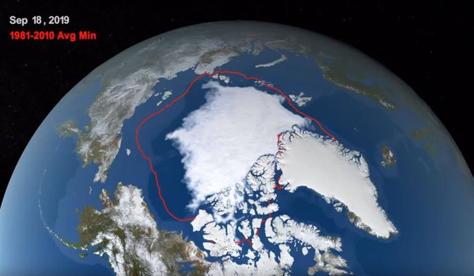 El Ártico registró su segundo mínimo anual histórico de hielo este año