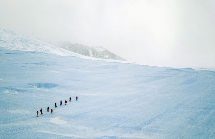 Expedición en la Antártida