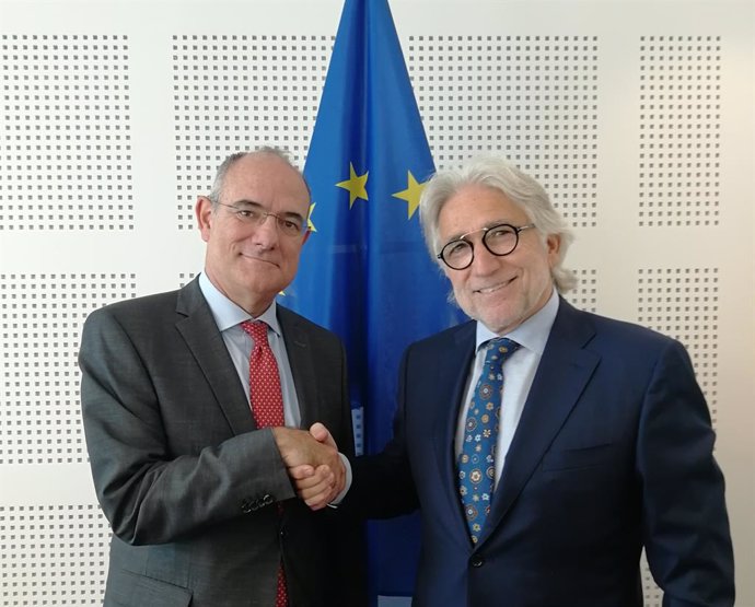 Jaume Duch, portaveu del Parlamento Europeu; Josep Sánchez Llibre, president de Foment del Treball