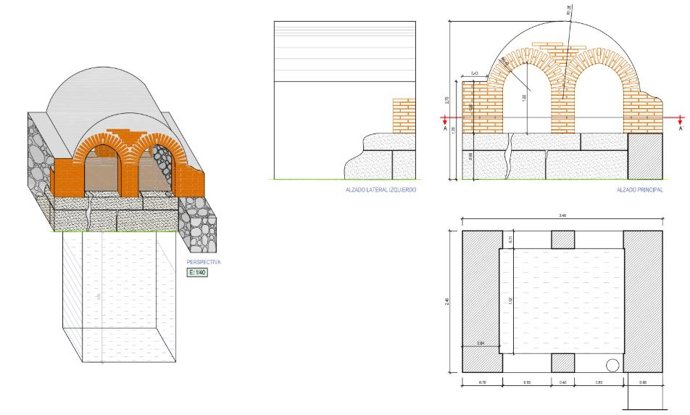 Plano de la fuente que se recuperará