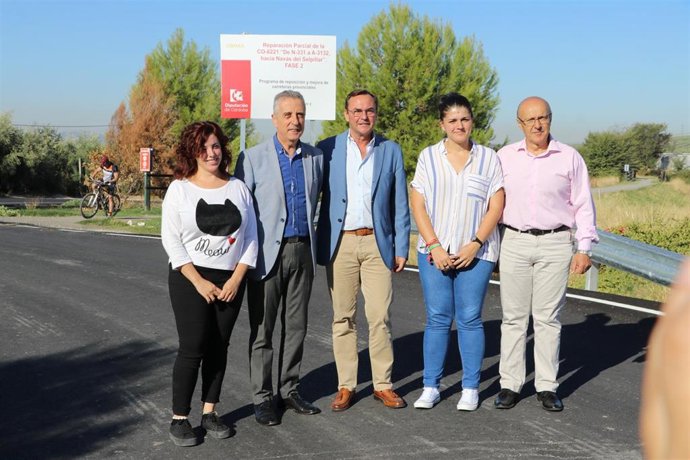 Palomares (centro) visita la carretera CO-6221