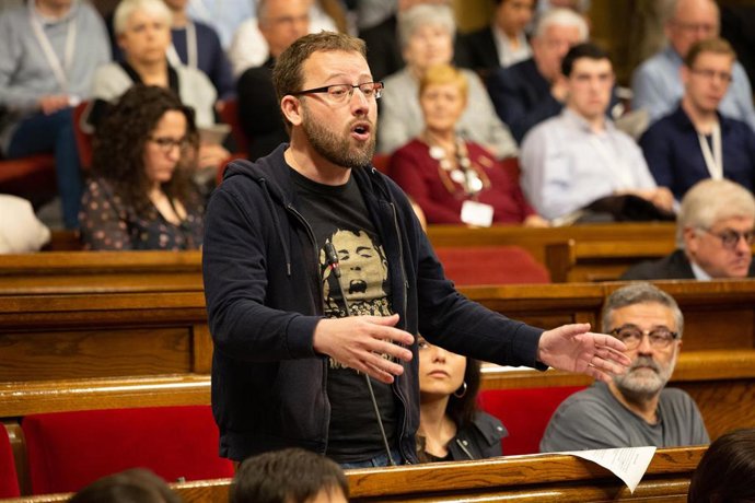 Los diputados de la CUP en el Parlament