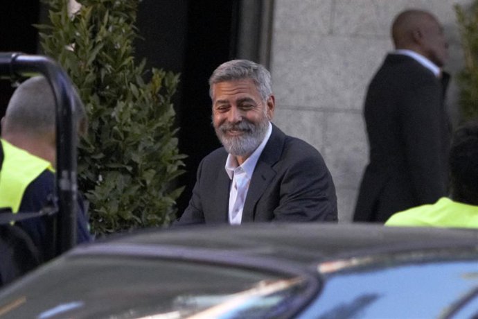 George Clooney rueda un anuncio en Madrid