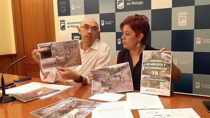 Ediles del grupo Adelante Málaga Eduardo Zorrilla y Paqui Macías