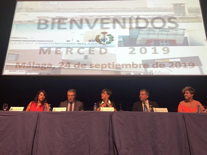 Acto celebrado con motivo del Día de Instituciones Penitenciarias y que ha estado presidido por la subdelegada del Gobierno en Málaga, María Gámez