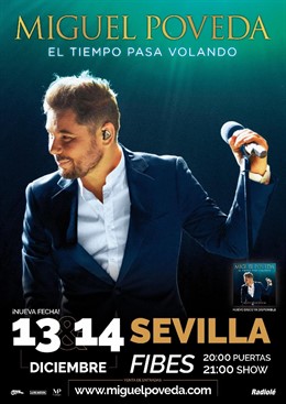 Miguel Poveda hará dos conciertos en diciembre