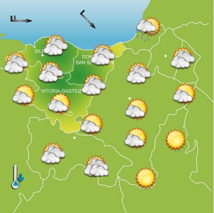 Previsiones para el 25 de septiembre en Euskadi