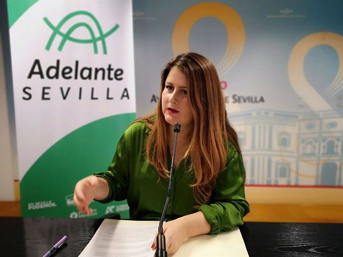 La portavoz municipal de Adelante Sevilla, Susana Serrano