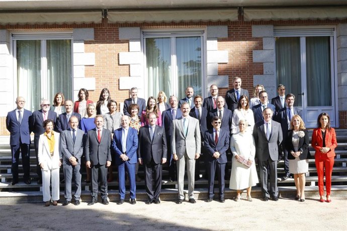 La delegación de Forética con el Rey Felipe VI durante la audicencia celebrada este martes, 24 de septiembre.