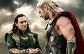 Foto: El puñetazo en la cara  de Chris Hemsworth (Thor) a Tom Hiddleston (Loki)