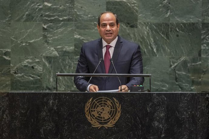 El presidente de Egipto, Abdelfatá al Sisi, ante la Asamblea General de Naciones Unidas