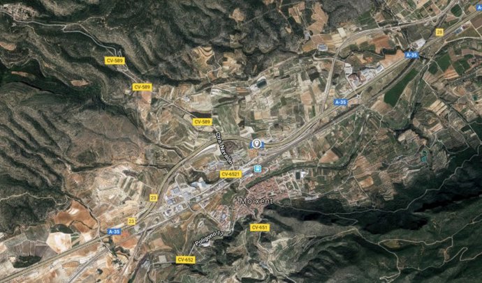 A-35 a su paso por Moixent