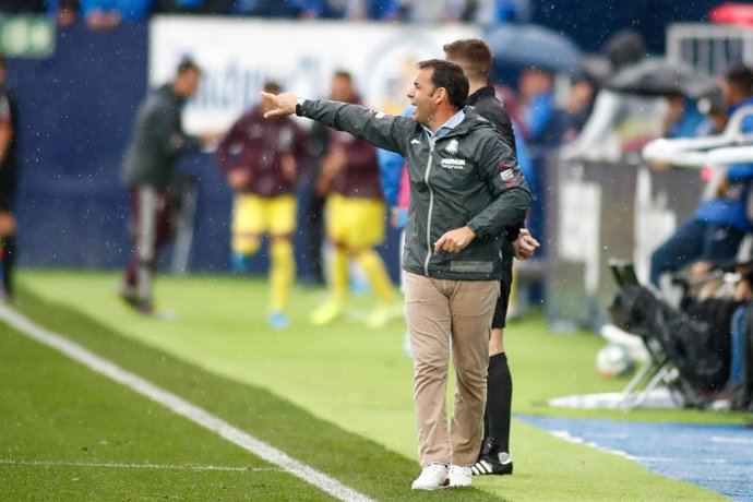 Javier Calleja, head coach of Villarreal, during the spanish league football match played between UD Leganes and Villarreal CF at Butarque Stadium in Leganes, Madrid, Spain, on September 14, 2019.