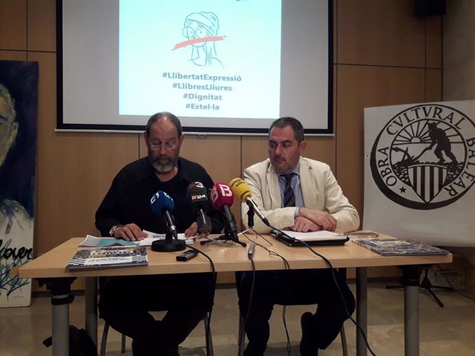 Joan Sala y Josep de Luis en rueda de prensa.