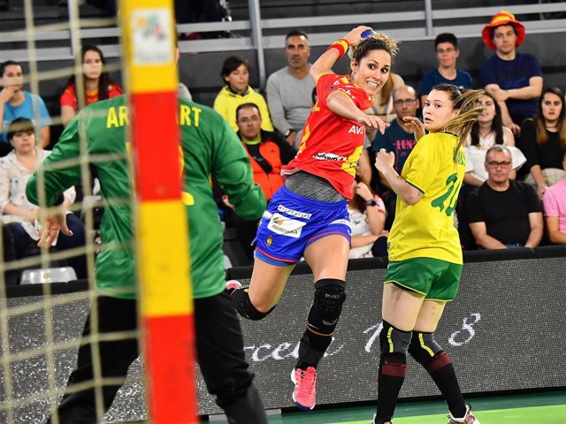 Ana Isabel Martínez, jugadora de la selección española femenina de balonmano.