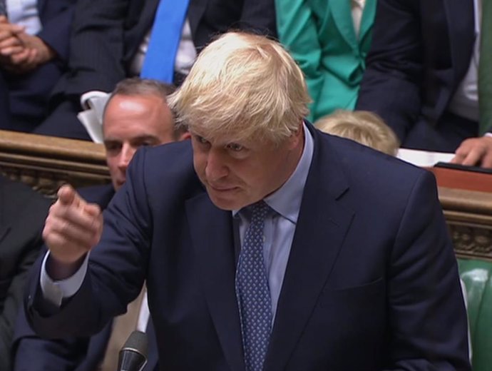 Boris Johnson en la Cámara de los Comunes
