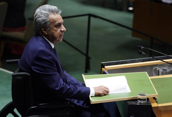 El presidente de Ecuador, Lenín Moreno, ante la Asamblea General de Naciones Unidas