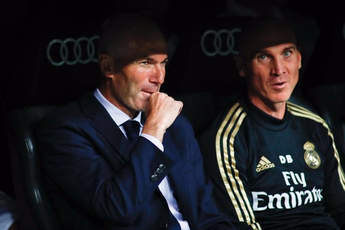 El entrenador del Real Madrid Zinédine Zidane