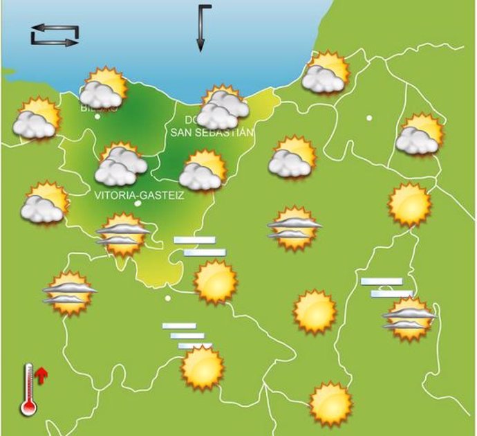Previsiones meteorológicas para el 26 de septiembre en Euskadi