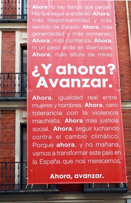Lema de la precampaña del PSOE para el 10N
