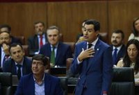 Moreno reivindica la estabilidad del "modelo andaluz" y Cs garantiza que la Junta no quedará "en pausa" por el 10N