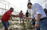 Moreno presume de "cumplir la palabra" con el cobro de las primeras ayudas en los municipios afectados por el temporal