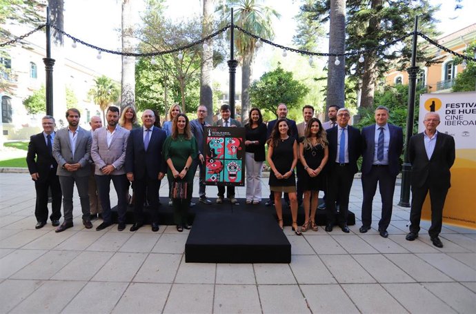 Cartel anunciador del Festival de Cine de Huelva.