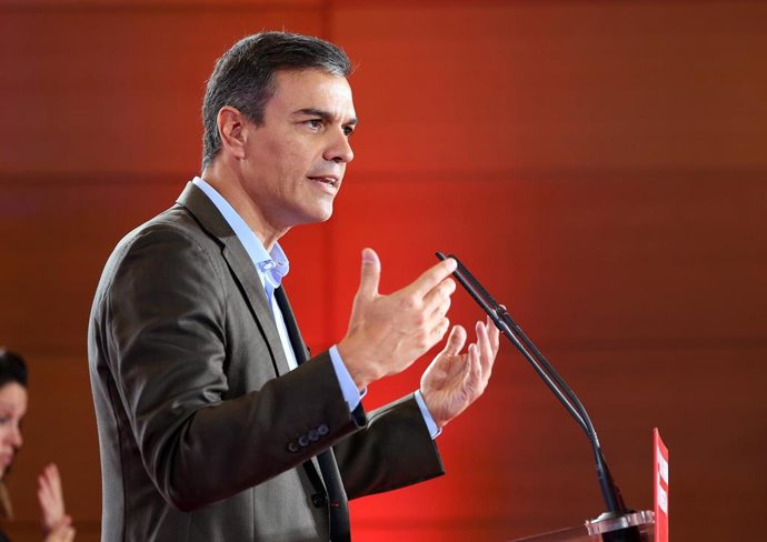 El secretario general del PSOE y presidente del Gobierno en funciones, Pedro Sánchez.