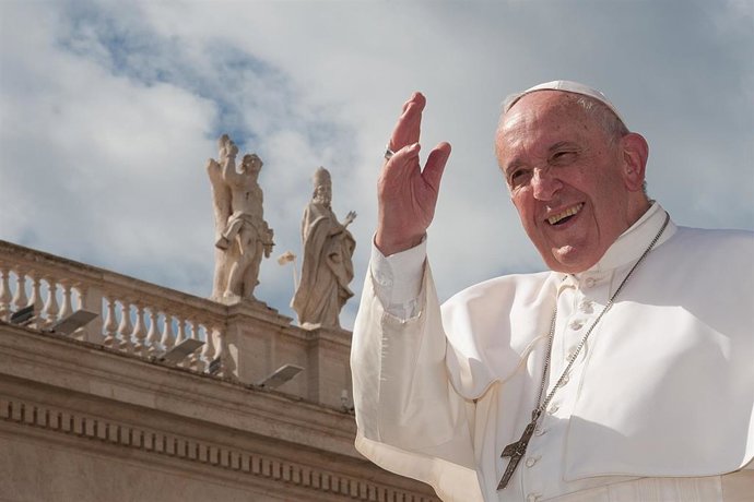 September 25, 2019 - Vatican: Pope Francis leaves at the end of the weekly general audience in Saint Peter's Square, at the Vatican. (Massimigliano Migliorato/CPP/Contacto)