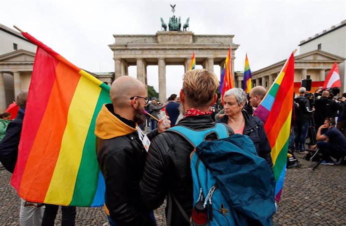 Manifestación a favor de los derechos LGTBI en Alemania