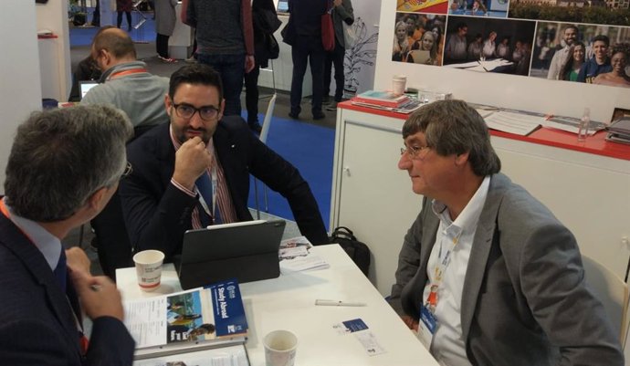 Participación de la Universidad Católica de Murcia en la European Association for International of Education (EAIE), la feria de universidades más importante de Europa.