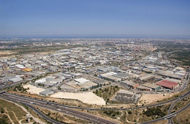 Polígono industrial en Paterna (Valencia)