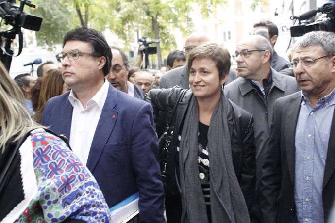 Joan Josep Nuet y Anna Simó, exmiembros de la Mesa del Parlament, acuden al Tribunal Supremo