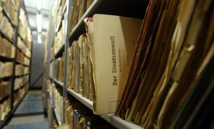 Archivos del antiguo cuartel general de la Stasi en Berlín