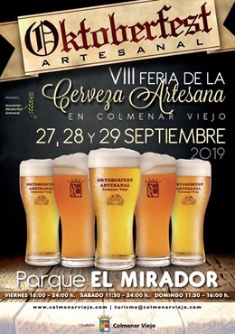 Carte de la VII Feria de la Cerveza Artesana en Colmenar Viejo