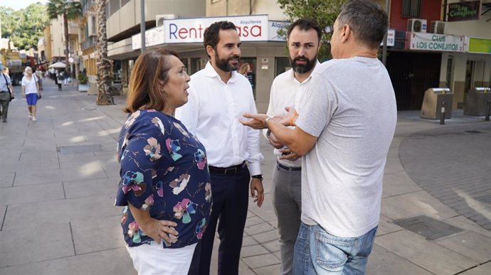 Daniel Pérez, portavoz del PSOE en el Ayuntamiento de Málaga en el Soho